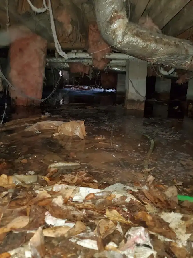 Crawl space flood assessment for Commercial Water Damage Restoration in Federal Heights